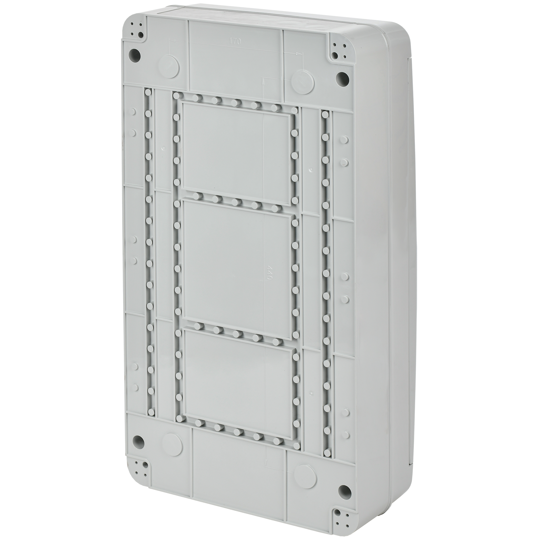 TEKFOR Корпус пластиковый КМПн-36 IP65 серая непрозрачная дверь IEK