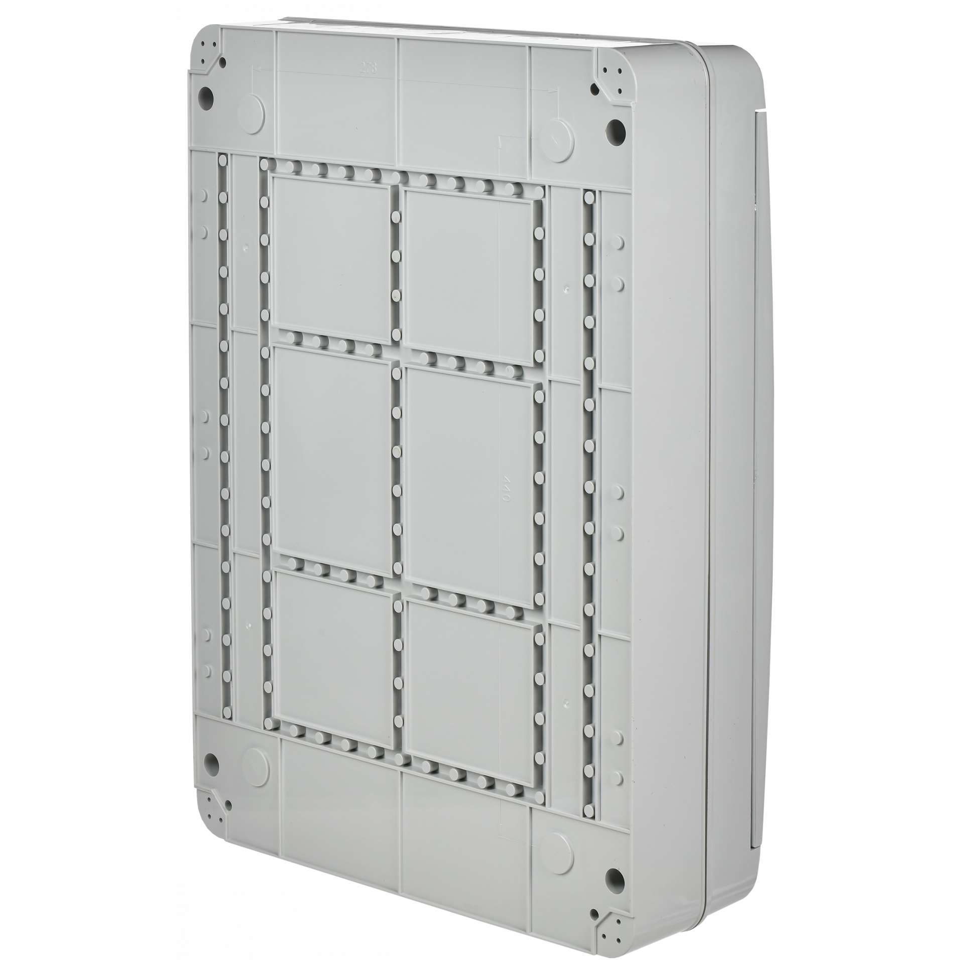 TEKFOR Корпус пластиковый КМПн-54 IP65 серая непрозрачная дверь IEK