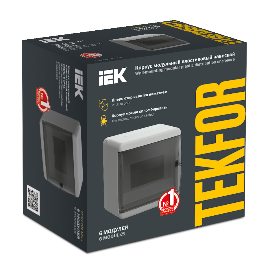 TEKFOR Mini Корпус пластиковый КМПн-6 IP41 белый IEK