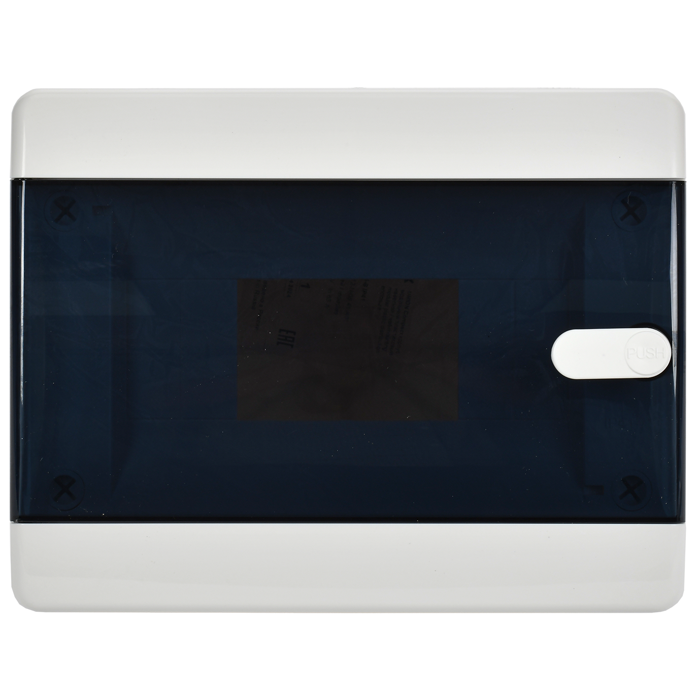 UNION Compact Корпус пластиковый ЩРН-П-8 IP41 черная прозрачная дверь IEK