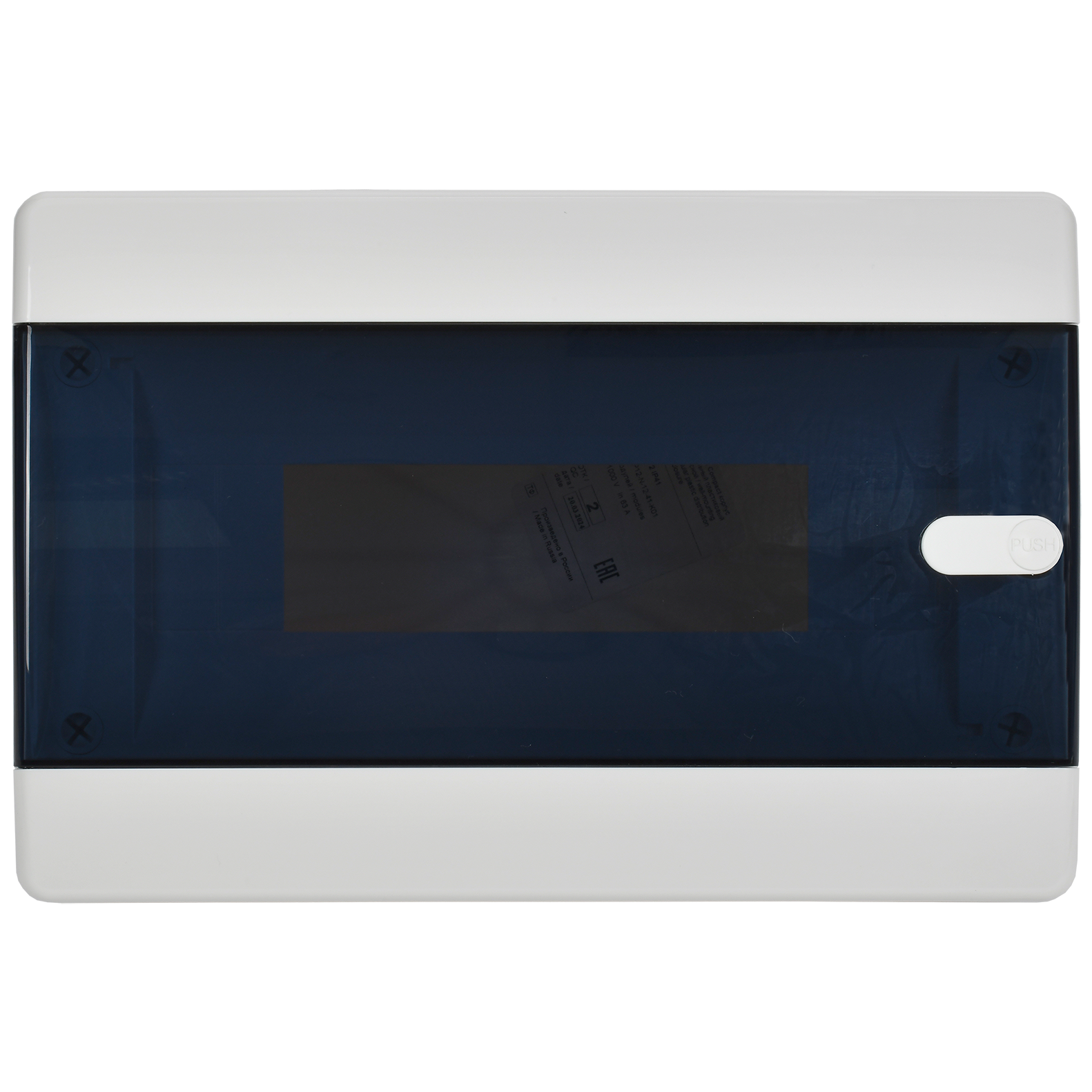 UNION Compact Корпус пластиковый ЩРН-П-12 IP41 черная прозрачная дверь IEK