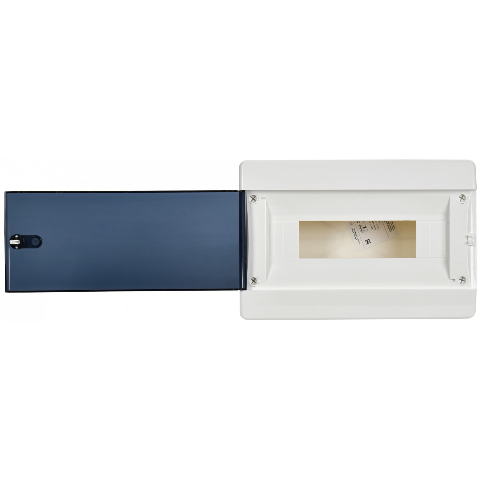 UNION Compact Корпус пластиковый ЩРН-П-12 IP41 черная прозрачная дверь IEK