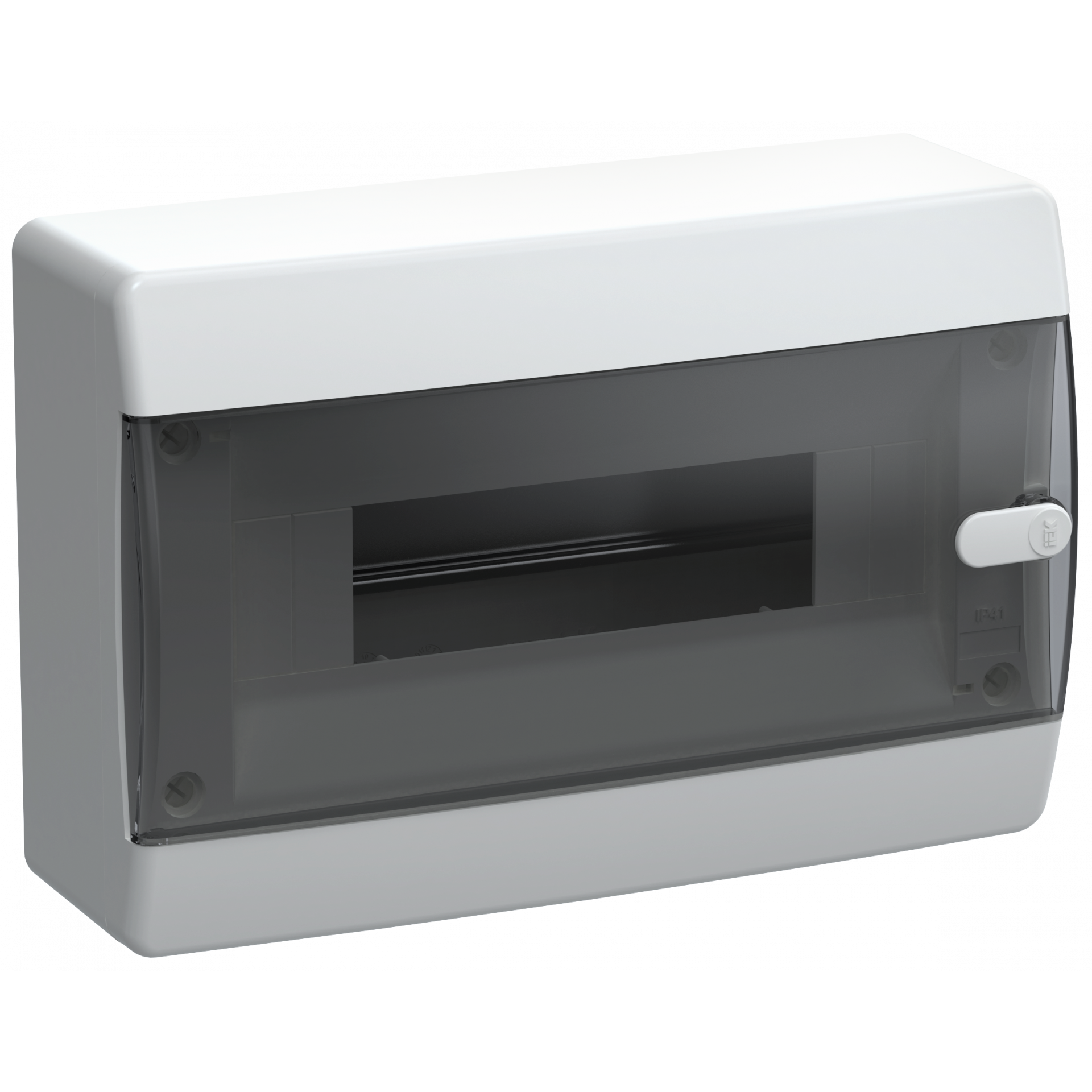 UNION Compact Корпус пластиковый ЩРН-П-12 IP41 черная прозрачная дверь IEK