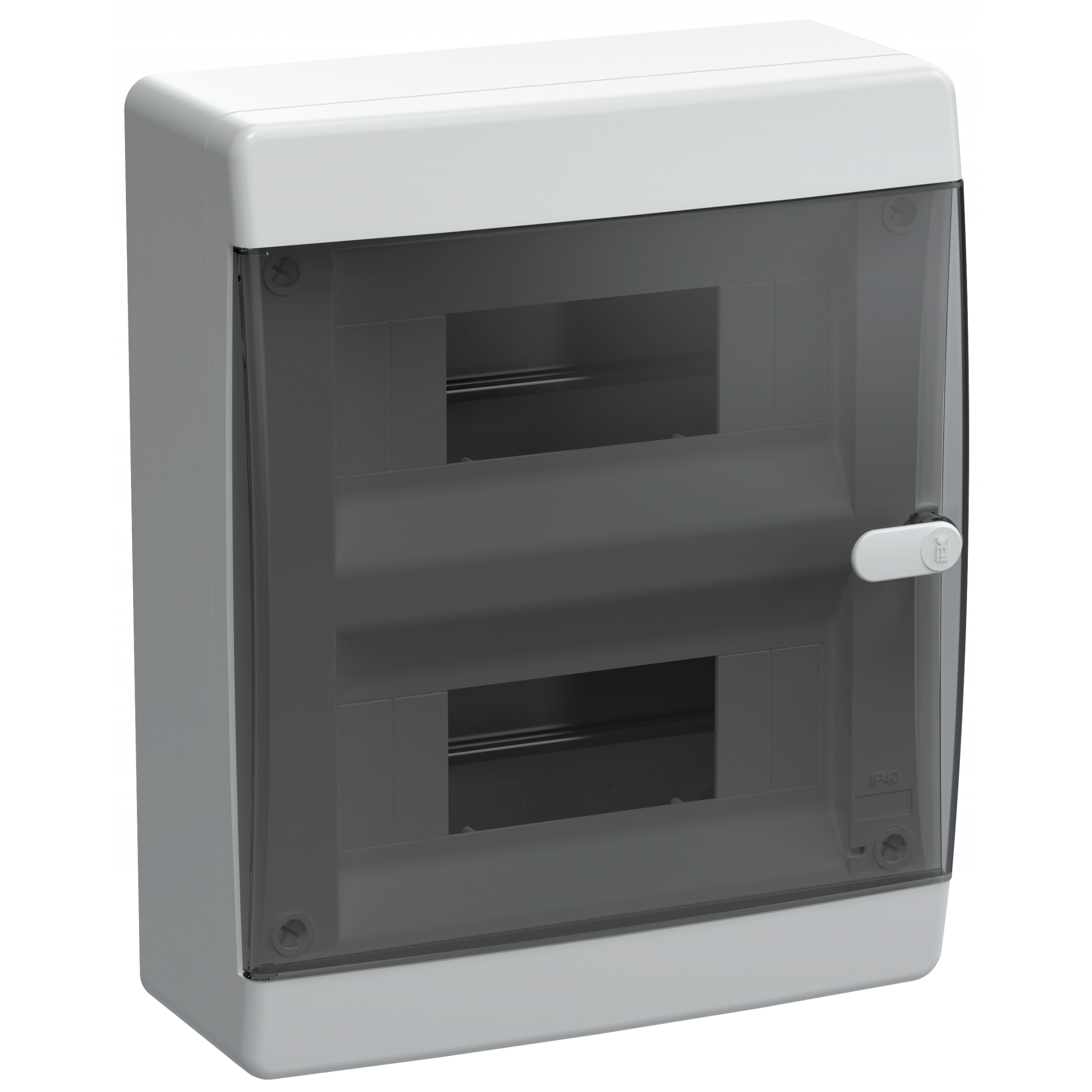 UNION Compact Корпус пластиковый ЩРН-П-18 IP41 черная прозрачная дверь IEK