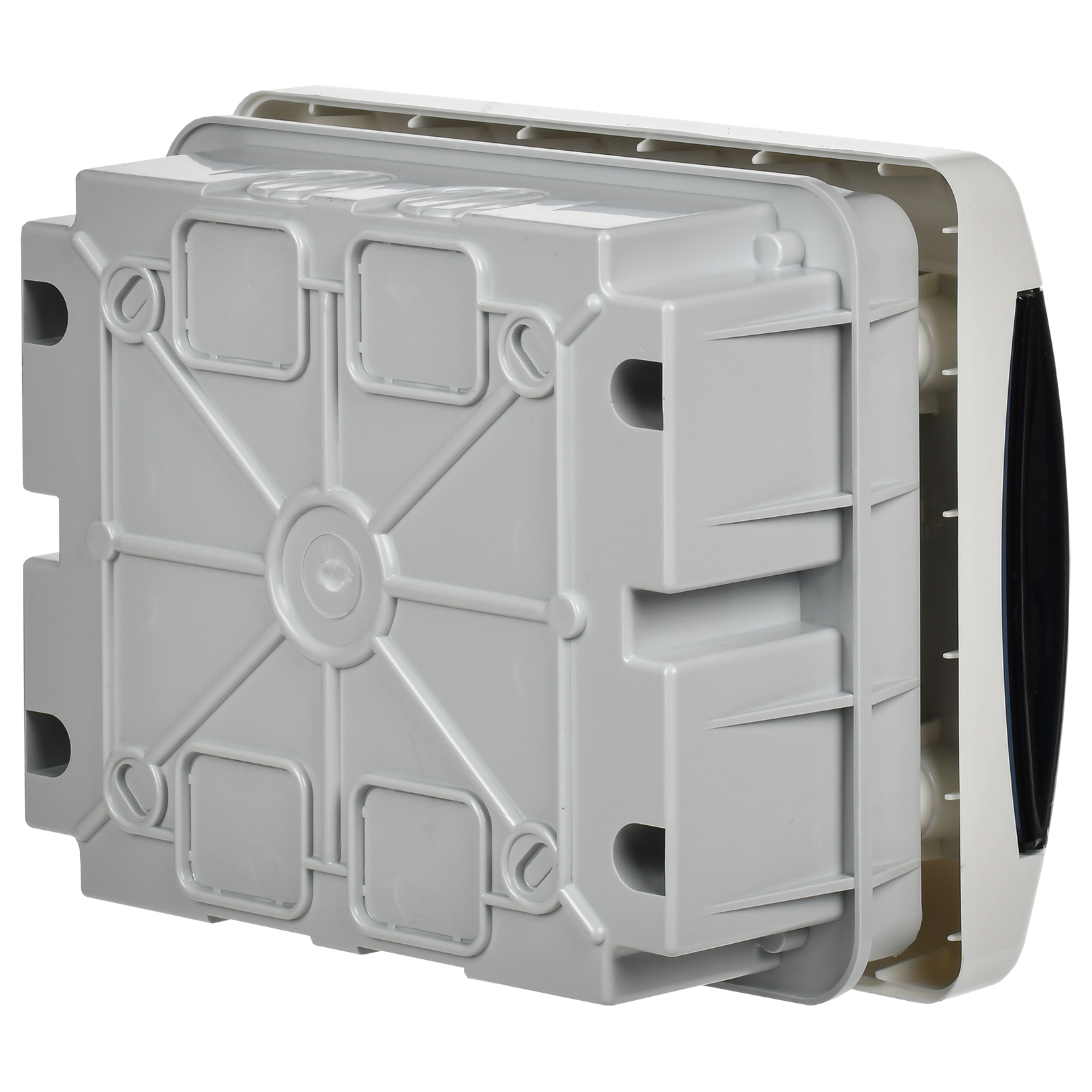 UNION Compact Корпус пластиковый ЩРВ-П-6 IP41 черная прозрачная дверь IEK