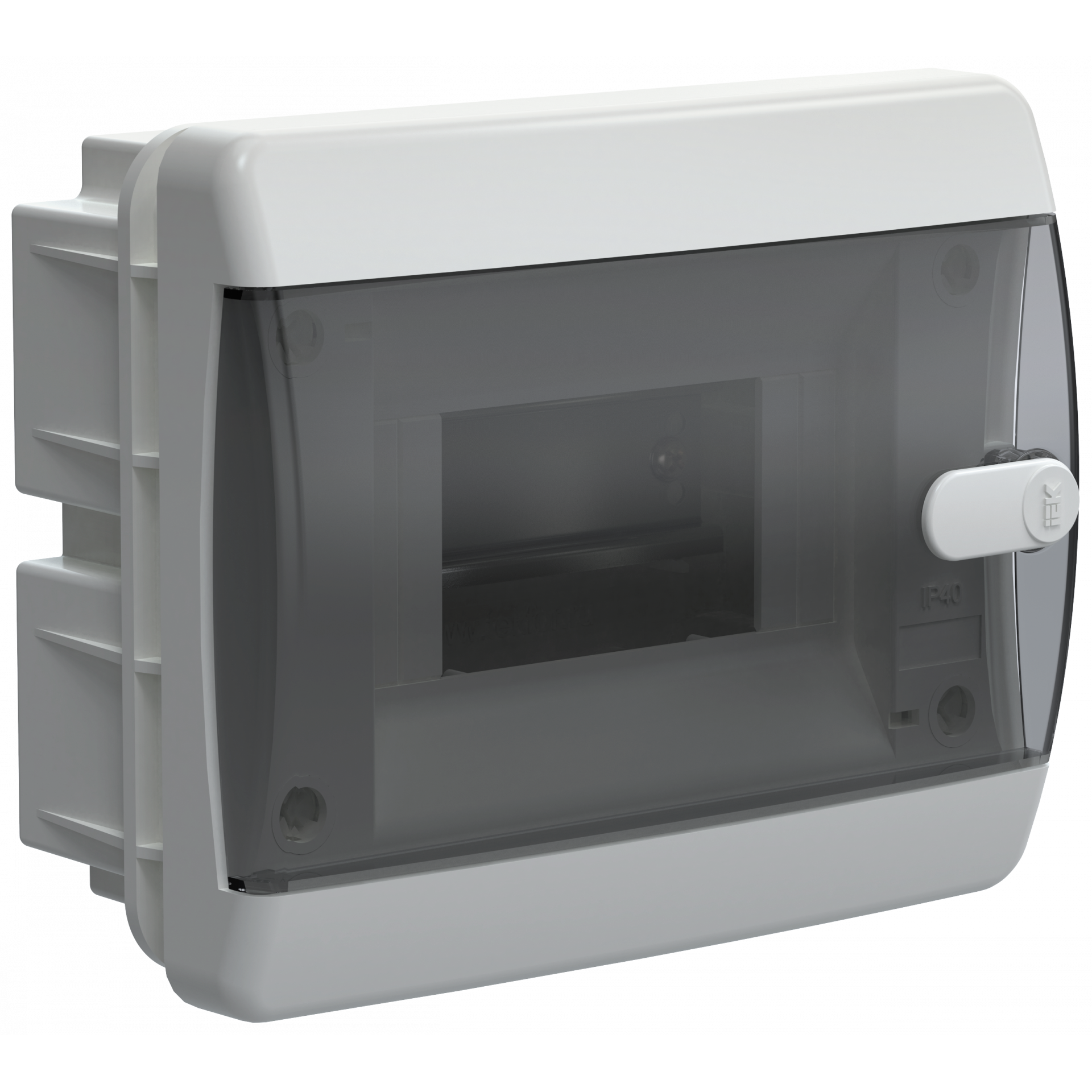 UNION Compact Корпус пластиковый ЩРВ-П-6 IP41 черная прозрачная дверь IEK