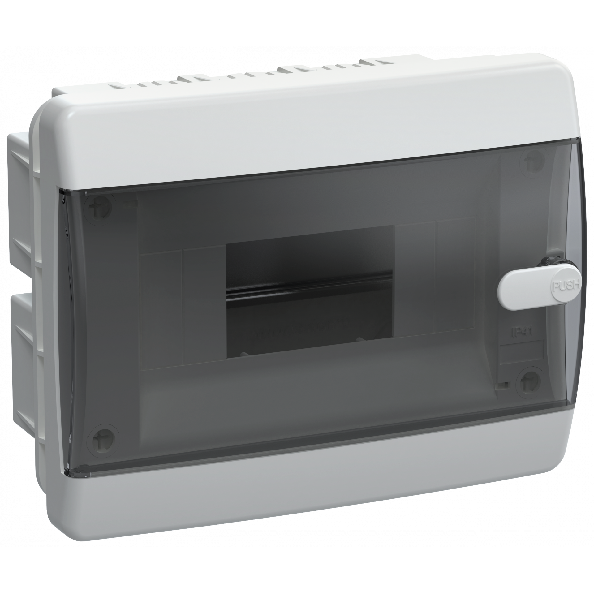 UNION Compact Корпус пластиковый ЩРВ-П-8 IP41 черная прозрачная дверь IEK