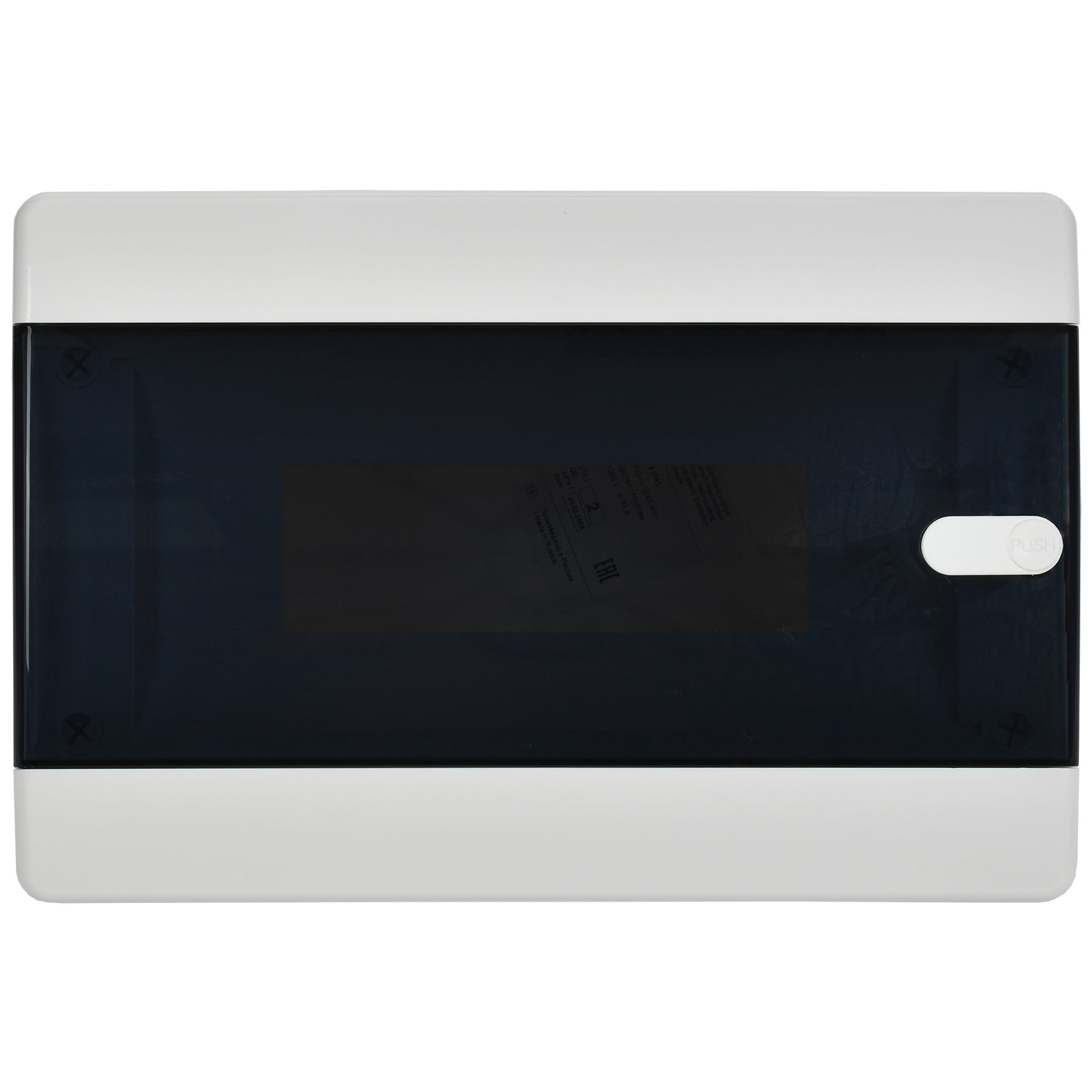 UNION Compact Корпус пластиковый ЩРВ-П-12 IP41 черная прозрачная дверь IEK