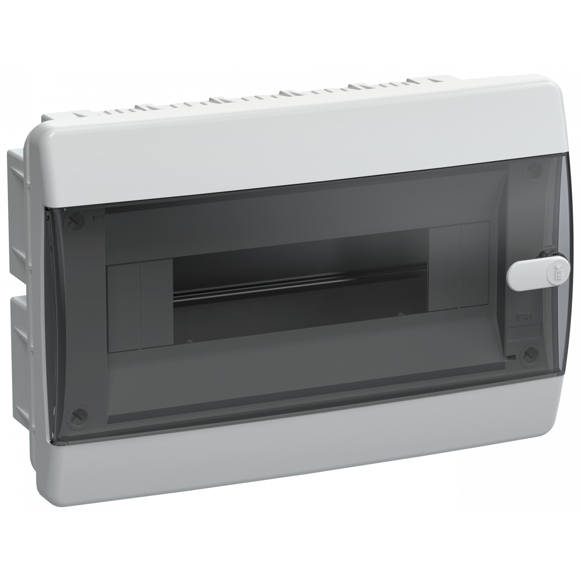UNION Compact Корпус пластиковый ЩРВ-П-12 IP41 черная прозрачная дверь IEK