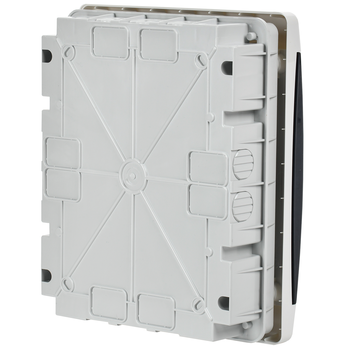 UNION Compact Корпус пластиковый ЩРВ-П-18 IP41 черная прозрачная дверь IEK