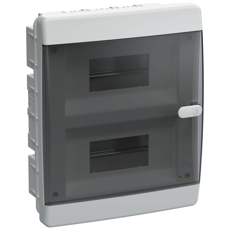 UNION Compact Корпус пластиковый ЩРВ-П-18 IP41 черная прозрачная дверь IEK