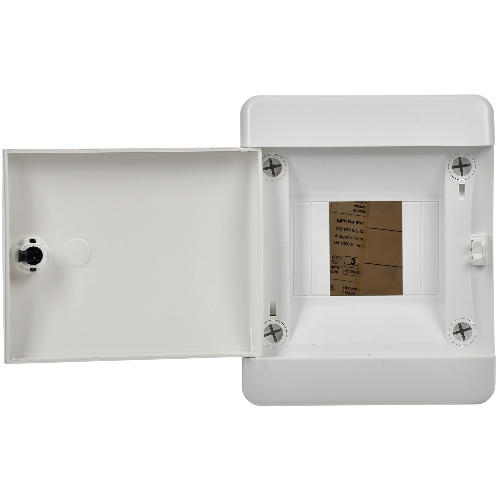 UNION Compact Корпус пластиковый ЩРН-П-4 IP41 белая дверь IEK