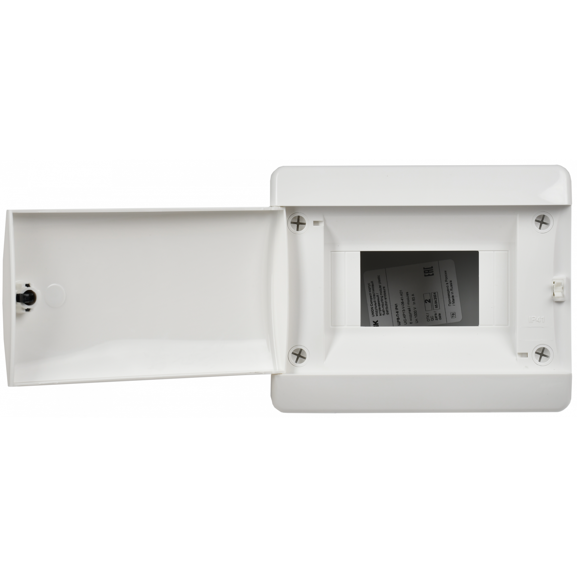 UNION Compact Корпус пластиковый ЩРВ-П-6 IP41 белая дверь IEK