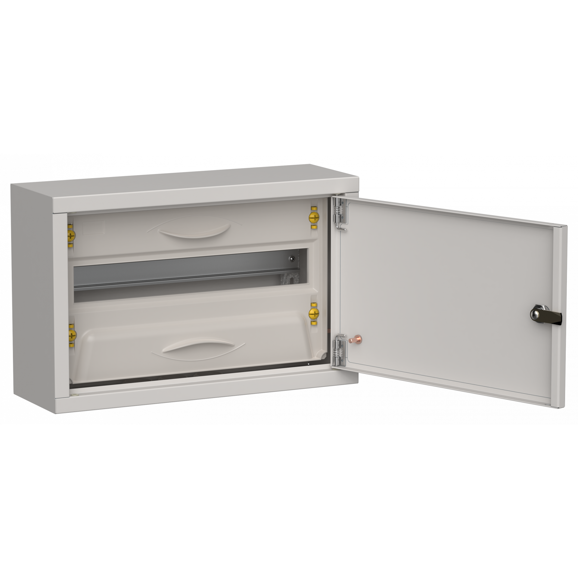TITAN 5 Корпус металлический ЩРн-18 (1х18) 268х420х140мм IP31 серый (одна дверь) IEK