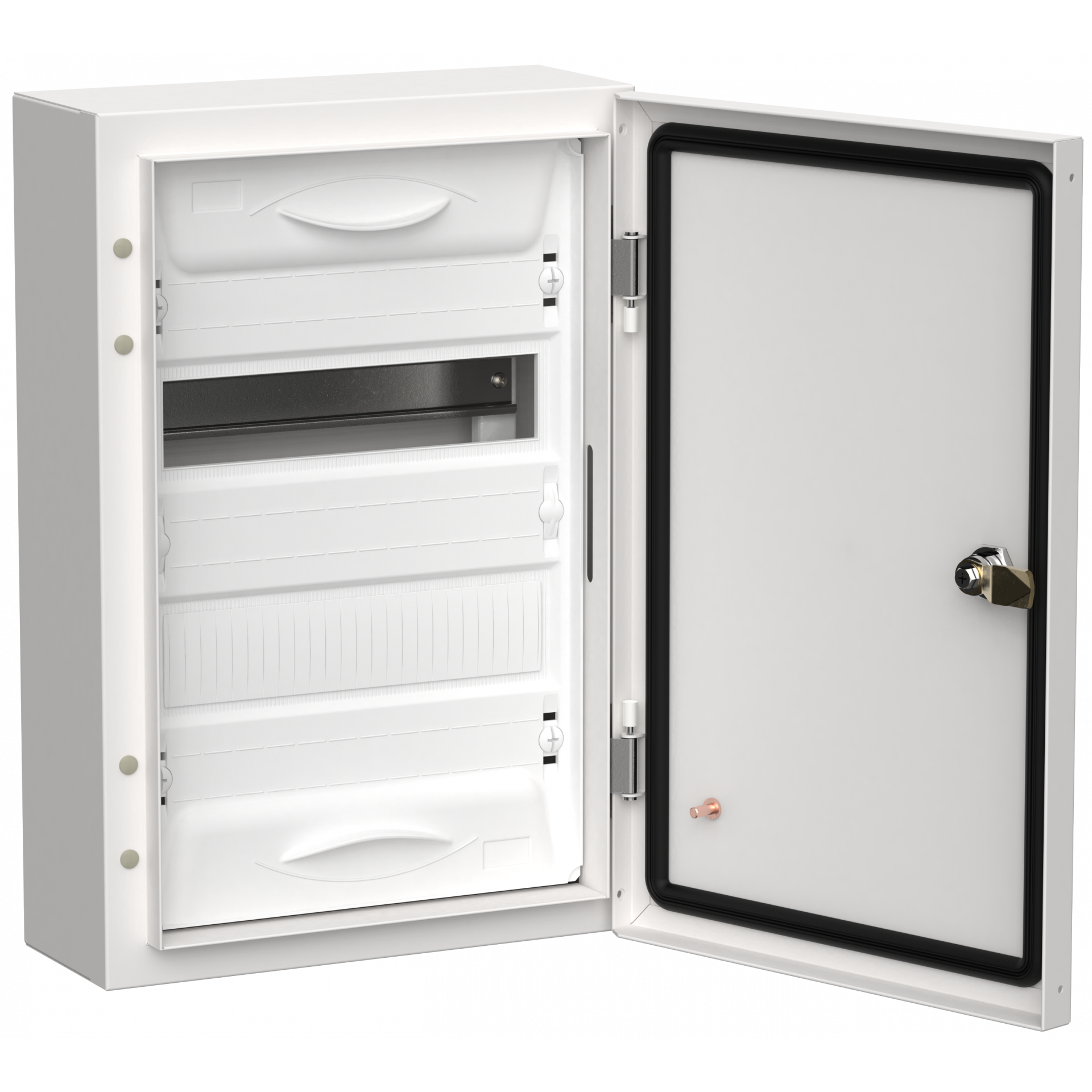 TITAN 5 Корпус металлический ЩРн-24 (1х24) 460х310х140мм IP54 белый (одна дверь) IEK