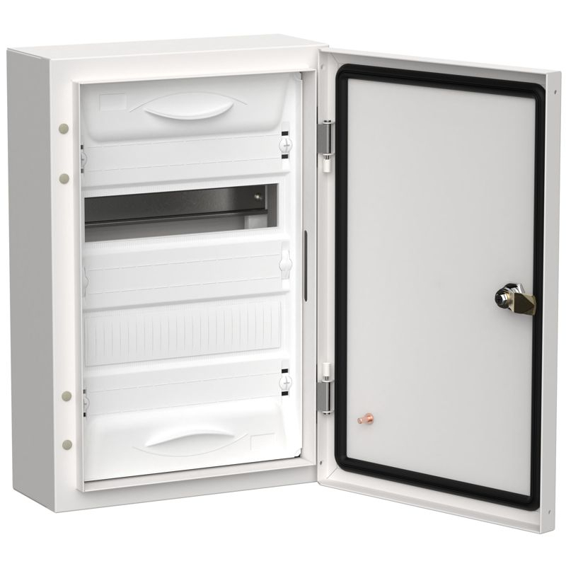 TITAN 5 Корпус металлический ЩРн-24 (1х24) 460х310х140мм IP54 белый (одна дверь) IEK