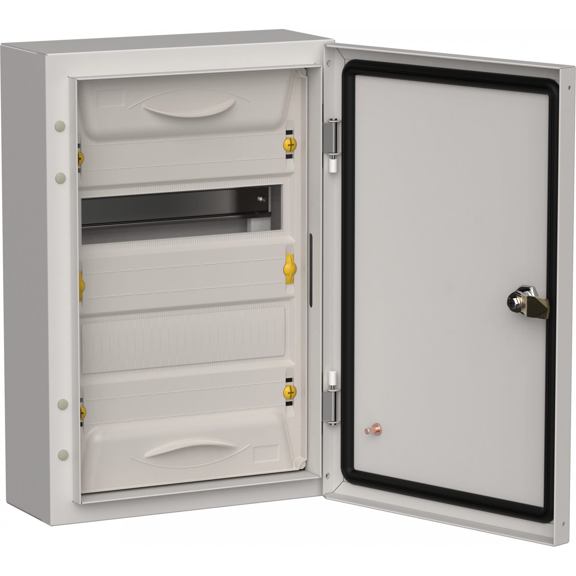 TITAN 5 Корпус металлический ЩРн-24 (1х24) 460х310х140мм IP54 серый (одна дверь) IEK