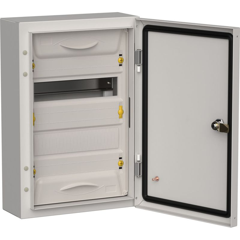 TITAN 5 Корпус металлический ЩРн-24 (1х24) 460х310х140мм IP54 серый (одна дверь) IEK