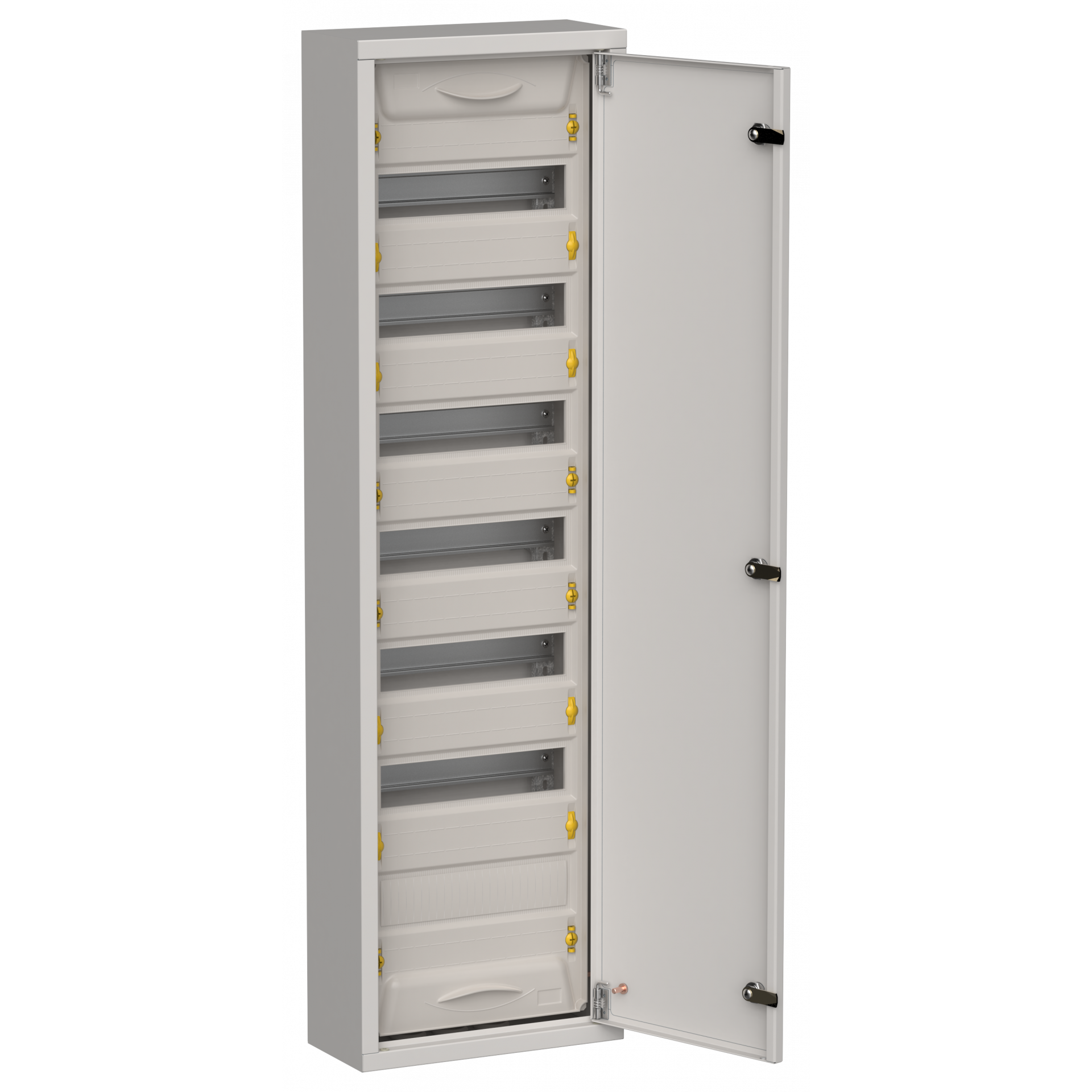 TITAN 5 Корпус металлический ЩРн-84 (1х84) 1085х310х140мм IP31 серый (одна дверь) IEK