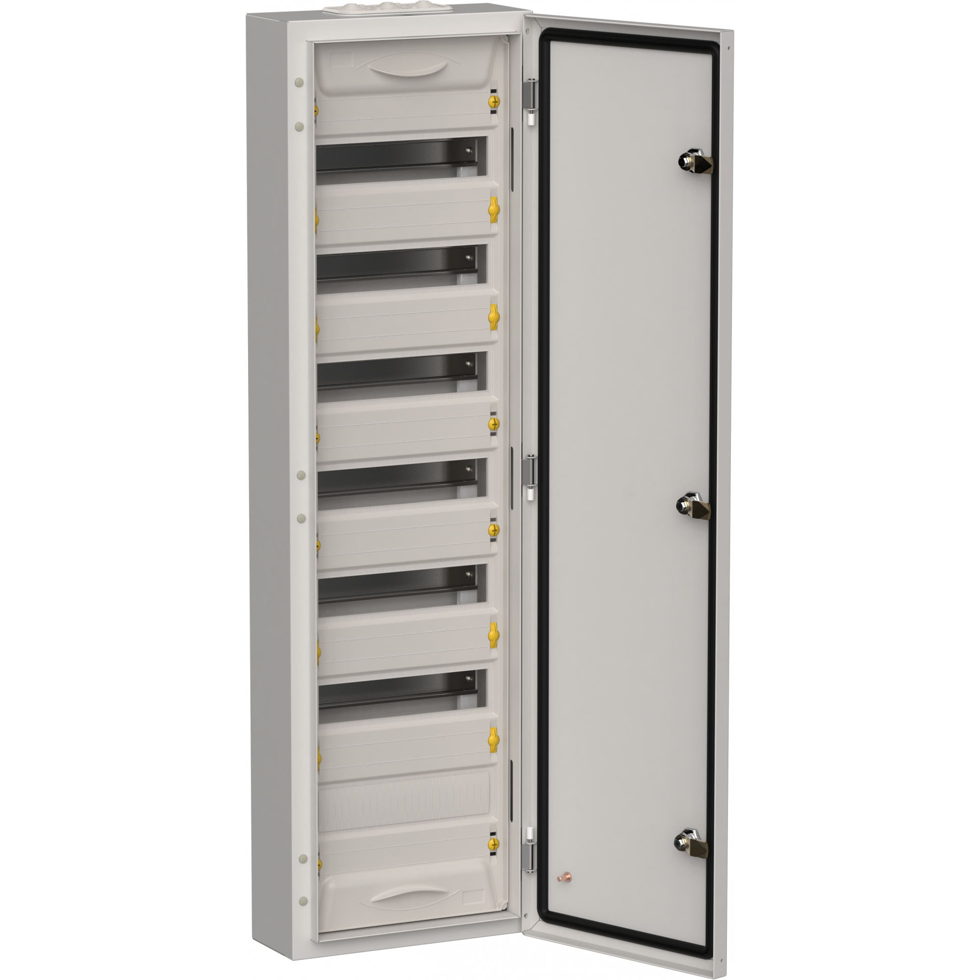 TITAN 5 Корпус металлический ЩРн-84 (1х84) 1085х310х140мм IP54 серый (одна дверь) IEK