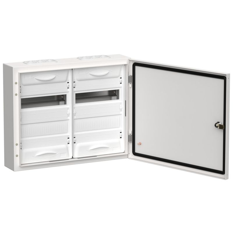 TITAN 5 Корпус металлический ЩРн-48 (2х24) 460х570х140мм IP54 белый (одна дверь) IEK