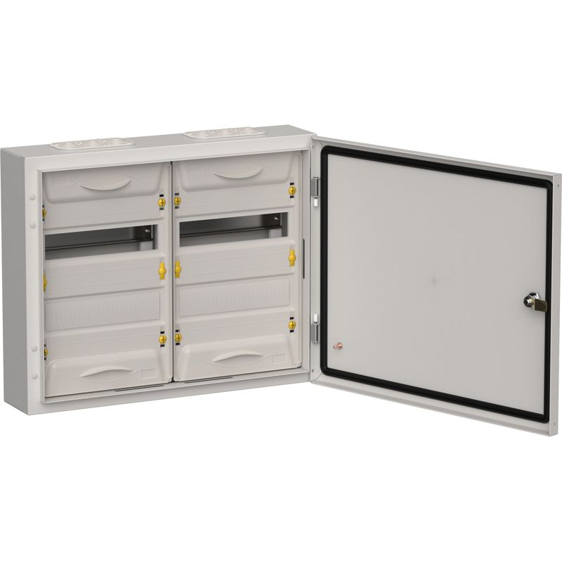 TITAN 5 Корпус металлический ЩРн-48 (2х24) 460х570х140мм IP54 серый (одна дверь) IEK