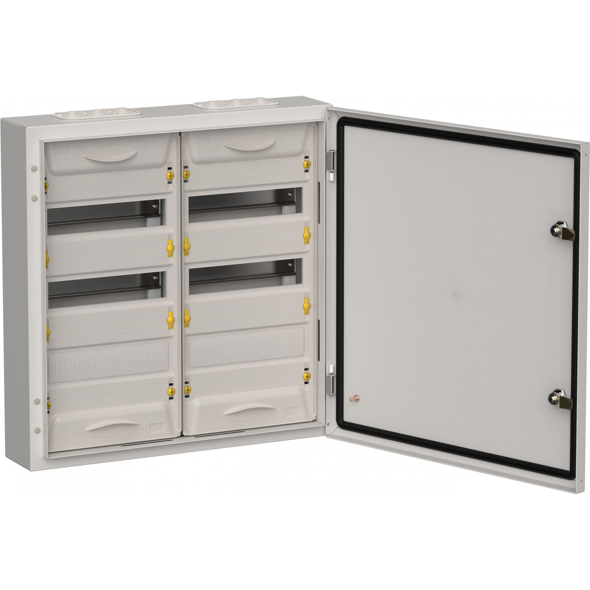 TITAN 5 Корпус металлический ЩРн-72 (2х36) 585х570х140мм IP54 серый (одна дверь) IEK