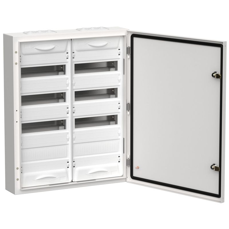 TITAN 5 Корпус металлический ЩРн-96 (2х48) 710х570х140мм IP54 белый (одна дверь) IEK