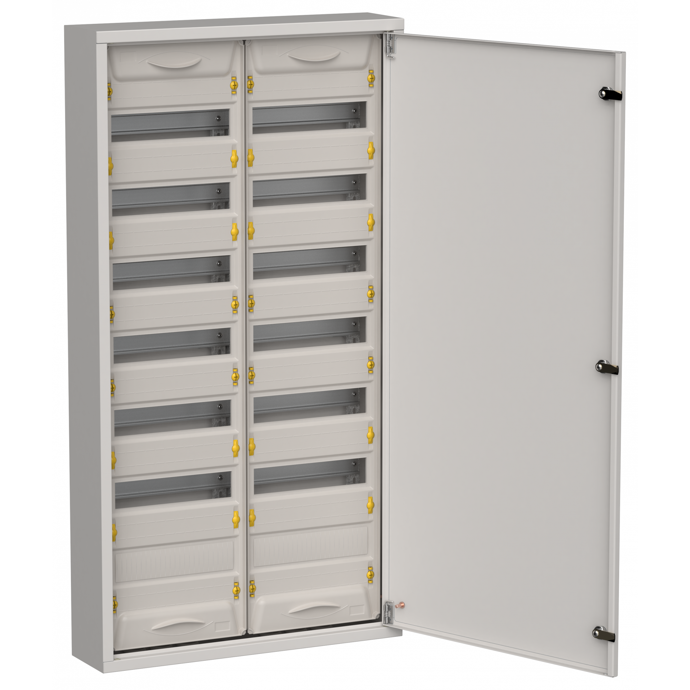 TITAN 5 Корпус металлический ЩРн-168 (2х84) 1085х570х140мм IP31 серый (одна дверь) IEK