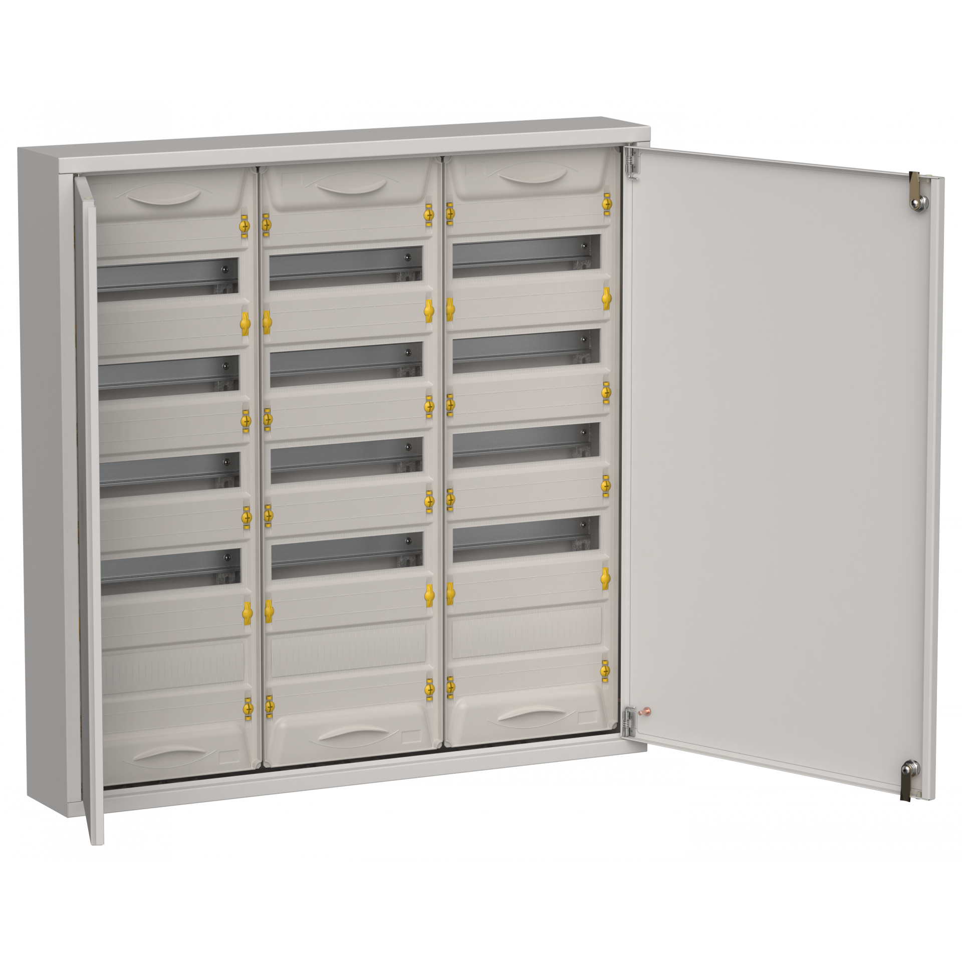 TITAN 5 Корпус металлический ЩРн-180 (3х60) 835х830х140мм IP31 серый (две двери) IEK