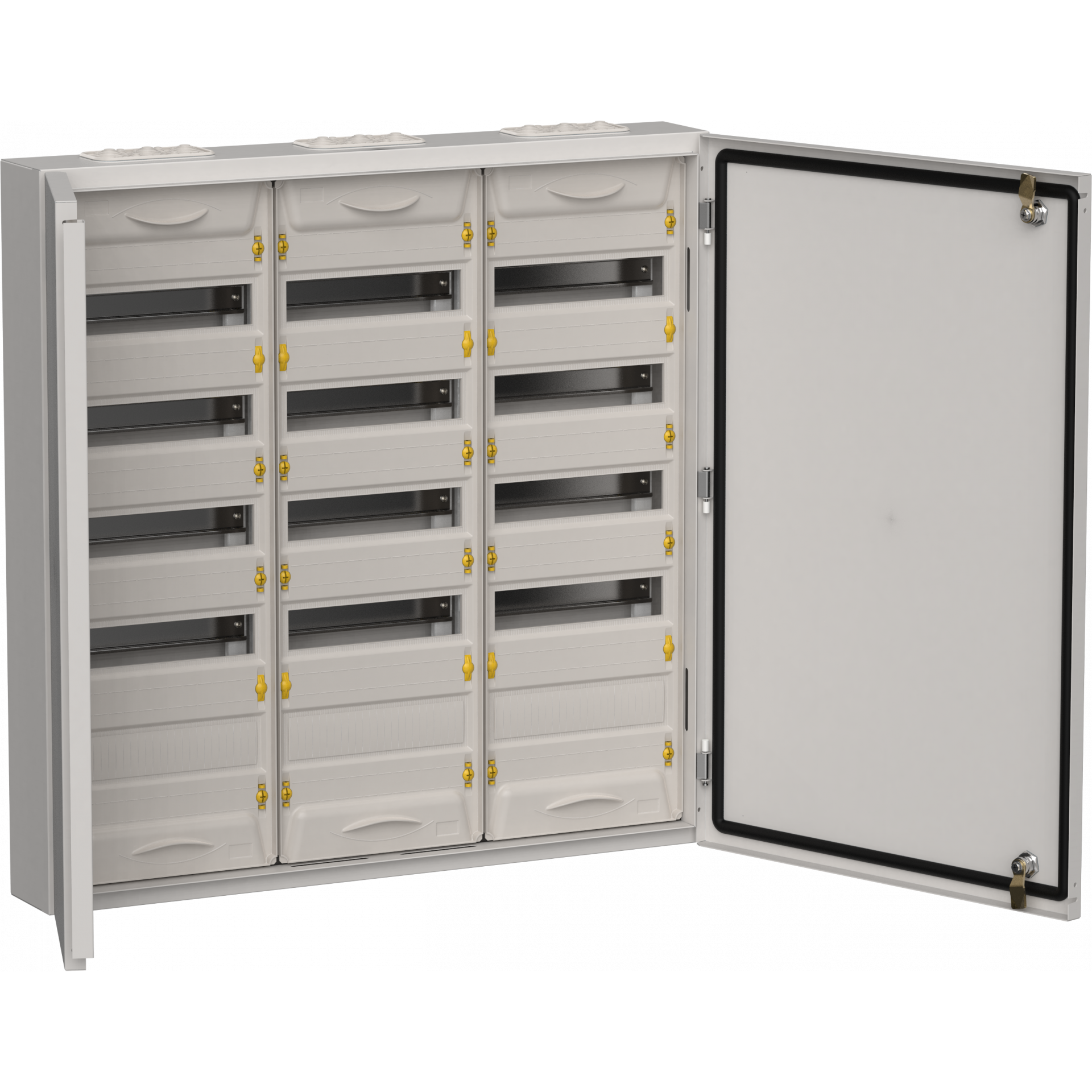TITAN 5 Корпус металлический ЩРн-180 (3х60) 835х830х140мм IP54 серый (две двери) IEK