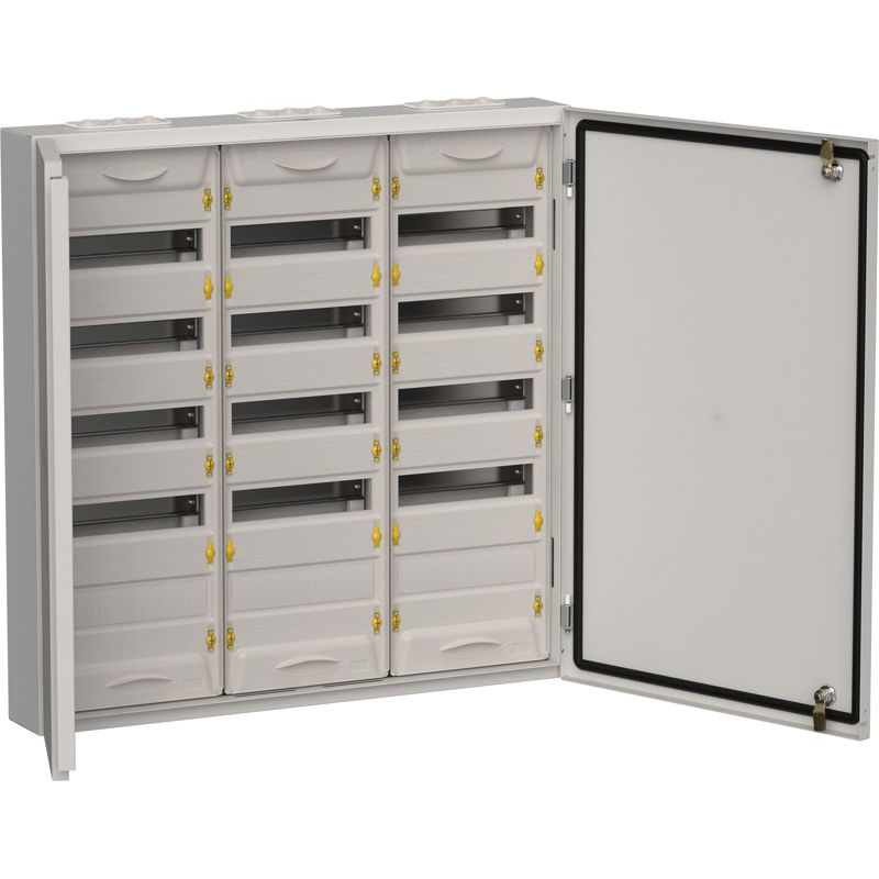 TITAN 5 Корпус металлический ЩРн-180 (3х60) 835х830х140мм IP54 серый (две двери) IEK