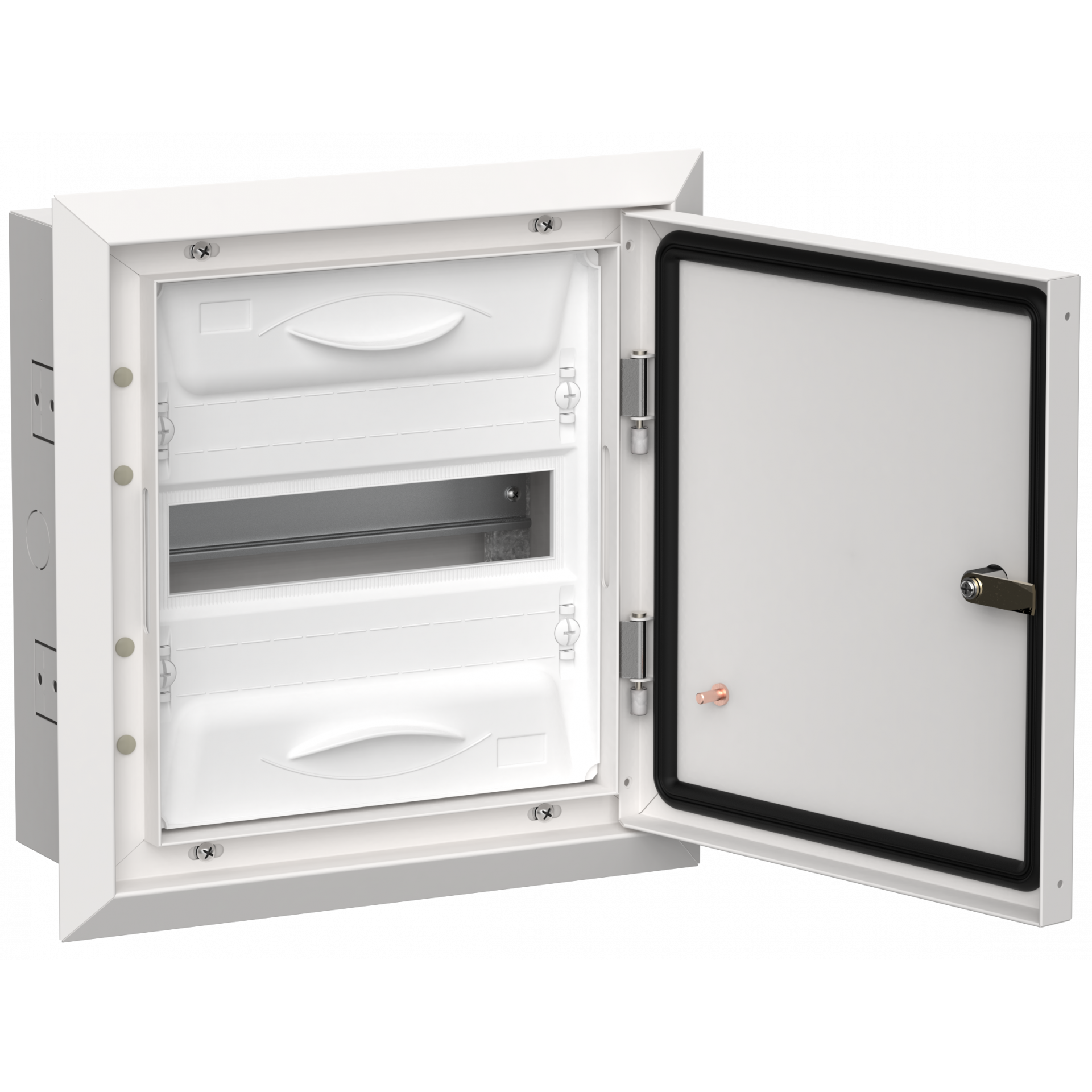TITAN 5 Корпус металлический ЩРв-12 (1х12) 380х365х130мм IP31 белый (одна дверь) IEK