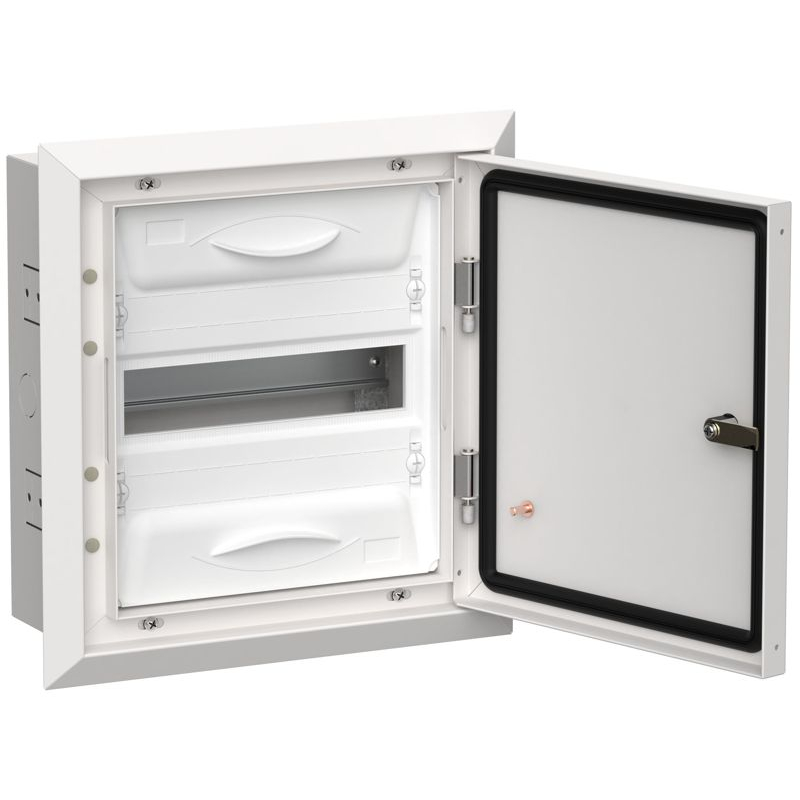 TITAN 5 Корпус металлический ЩРв-12 (1х12) 380х365х130мм IP31 белый (одна дверь) IEK