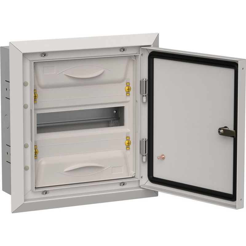 TITAN 5 Корпус металлический ЩРв-12 (1х12) 380х365х130мм IP31 серый (одна дверь) IEK