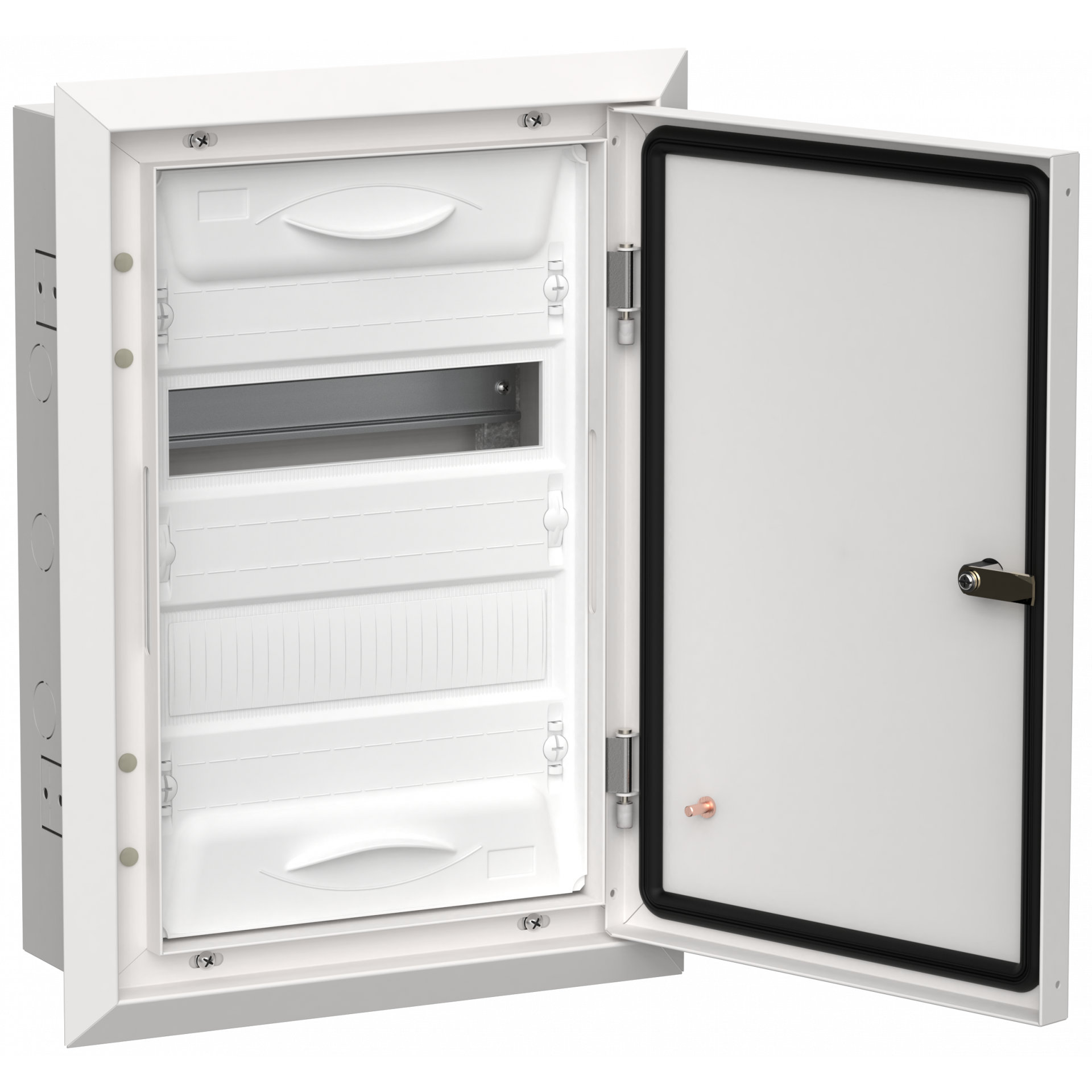 TITAN 5 Корпус металлический ЩРв-24 (1х24) 505х365х130мм IP31 белый (одна дверь) IEK