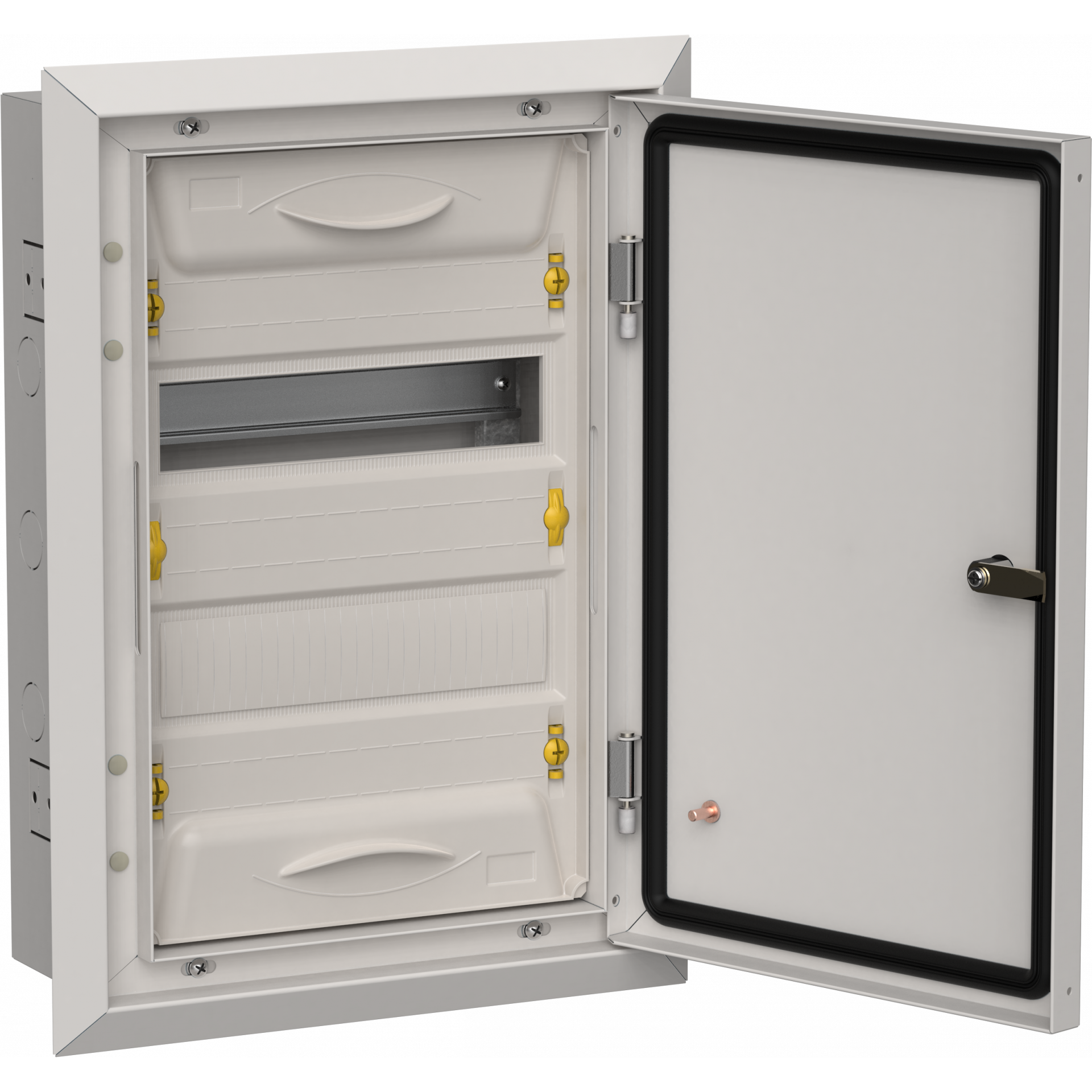 TITAN 5 Корпус металлический ЩРв-24 (1х24) 505х365х130мм IP31 серый (одна дверь) IEK
