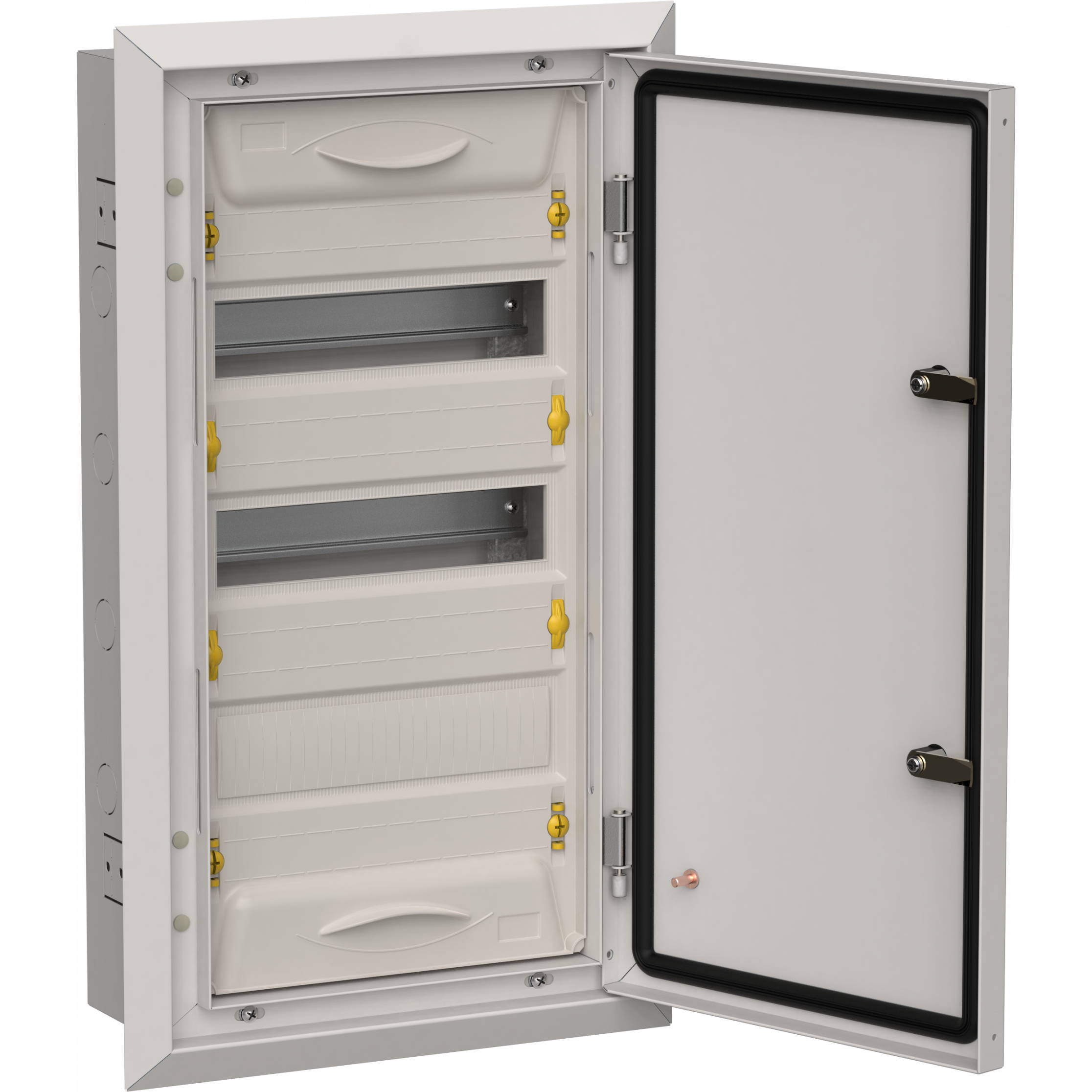 TITAN 5 Корпус металлический ЩРв-36 (1х36) 630х365х130мм IP31 серый (одна дверь) IEK