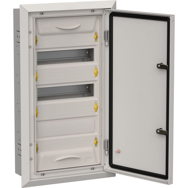 TITAN 5 Корпус металлический ЩРв-36 (1х36) 630х365х130мм IP31 серый (одна дверь) IEK