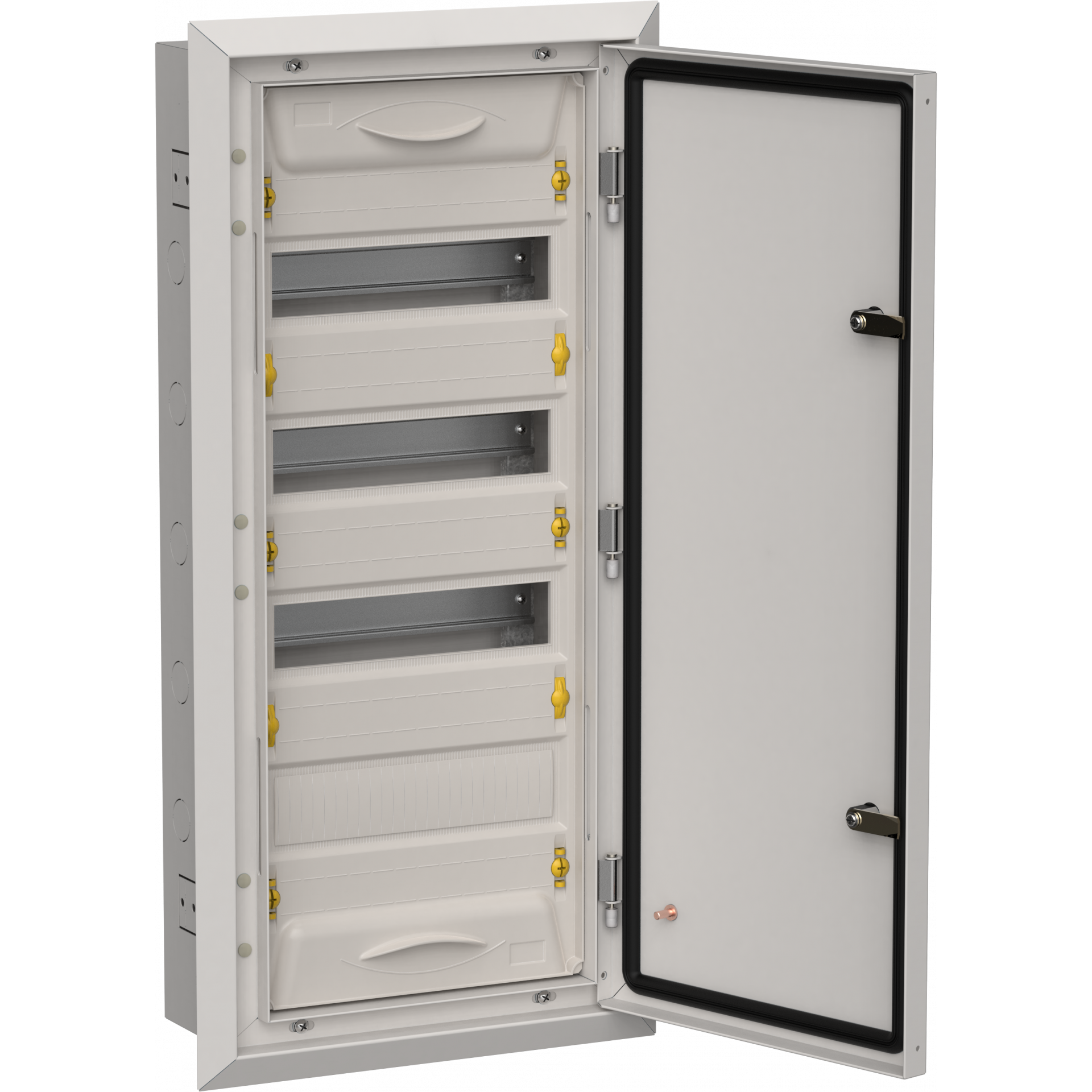TITAN 5 Корпус металлический ЩРв-48 (1х48) 755х365х130мм IP31 серый (одна дверь) IEK