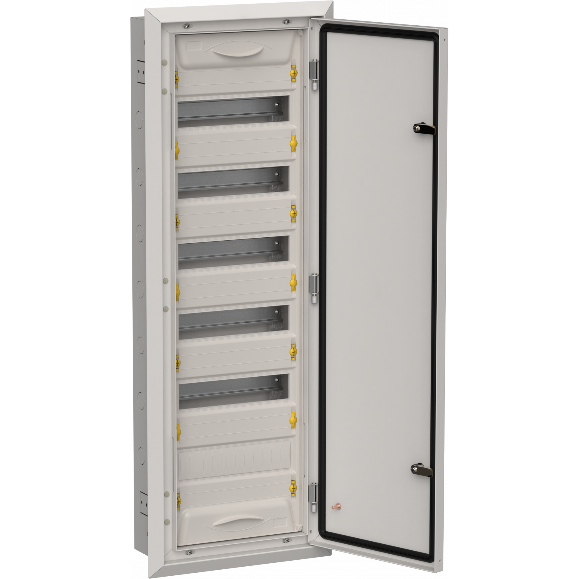 TITAN 5 Корпус металлический ЩРв-72 (1х72) 1005х365х130мм IP31 серый (одна дверь) IEK