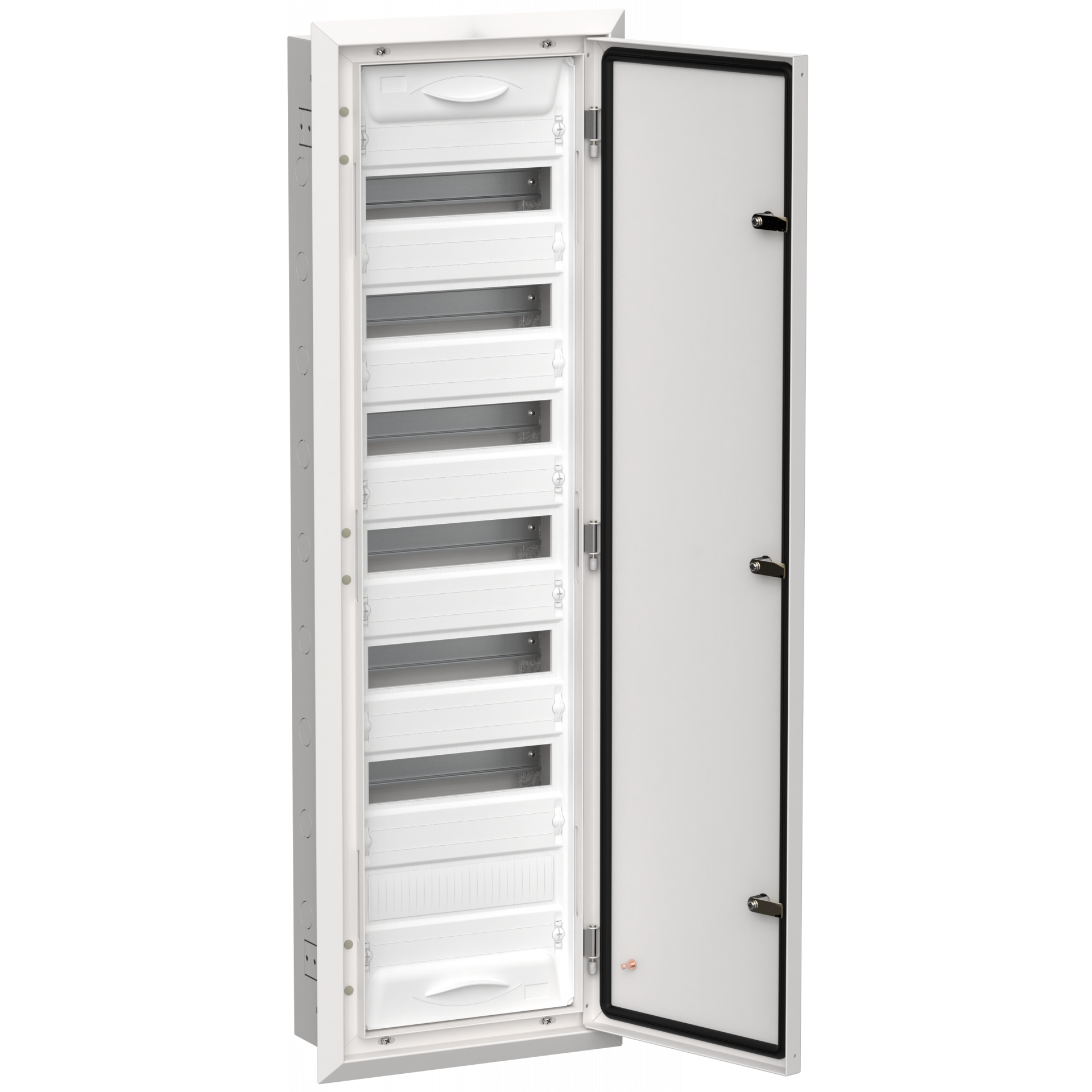 TITAN 5 Корпус металлический ЩРв-84 (1х84) 1130х365х130мм IP31 белый (одна дверь) IEK