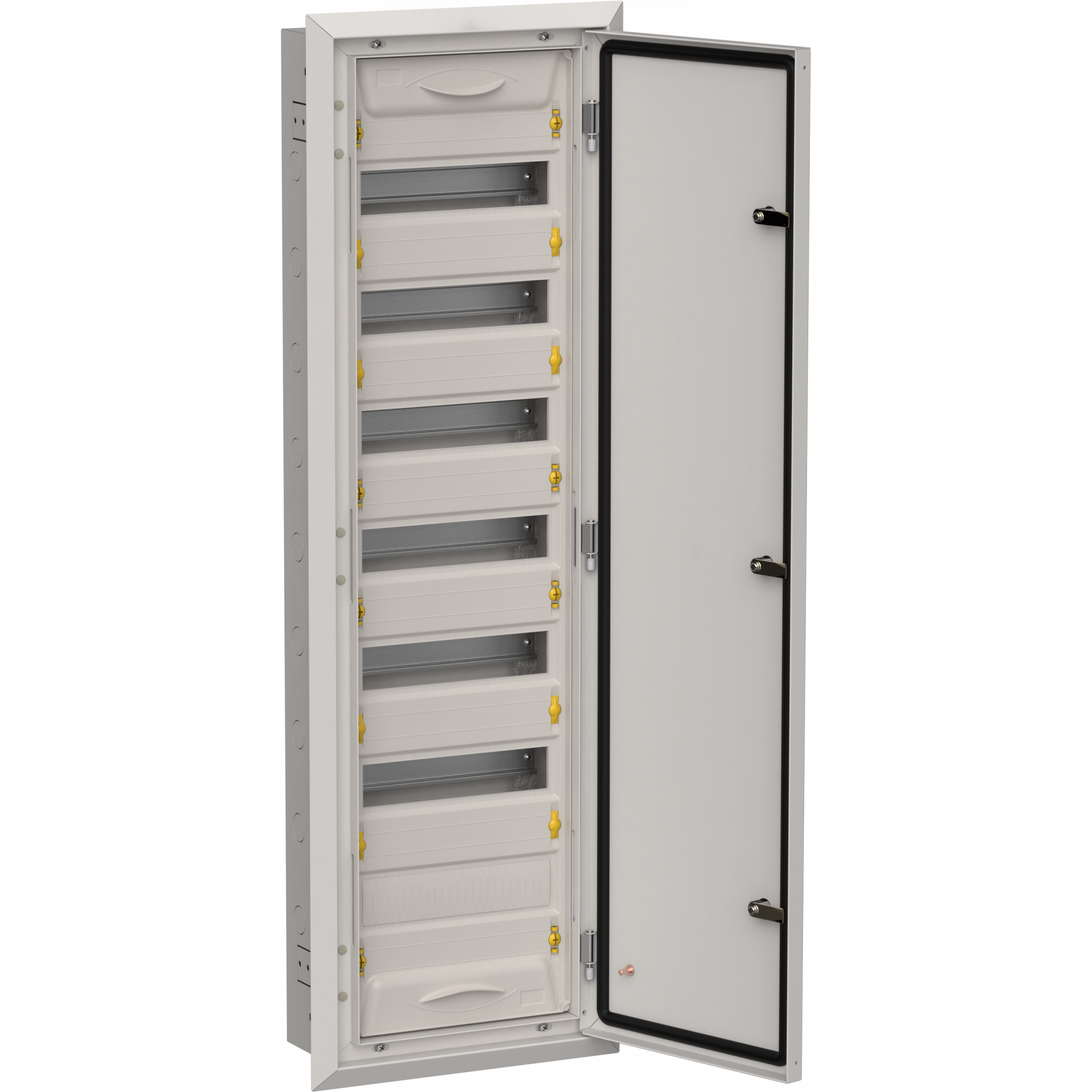 TITAN 5 Корпус металлический ЩРв-84 (1х84) 1130х365х130мм IP31 серый (одна дверь) IEK