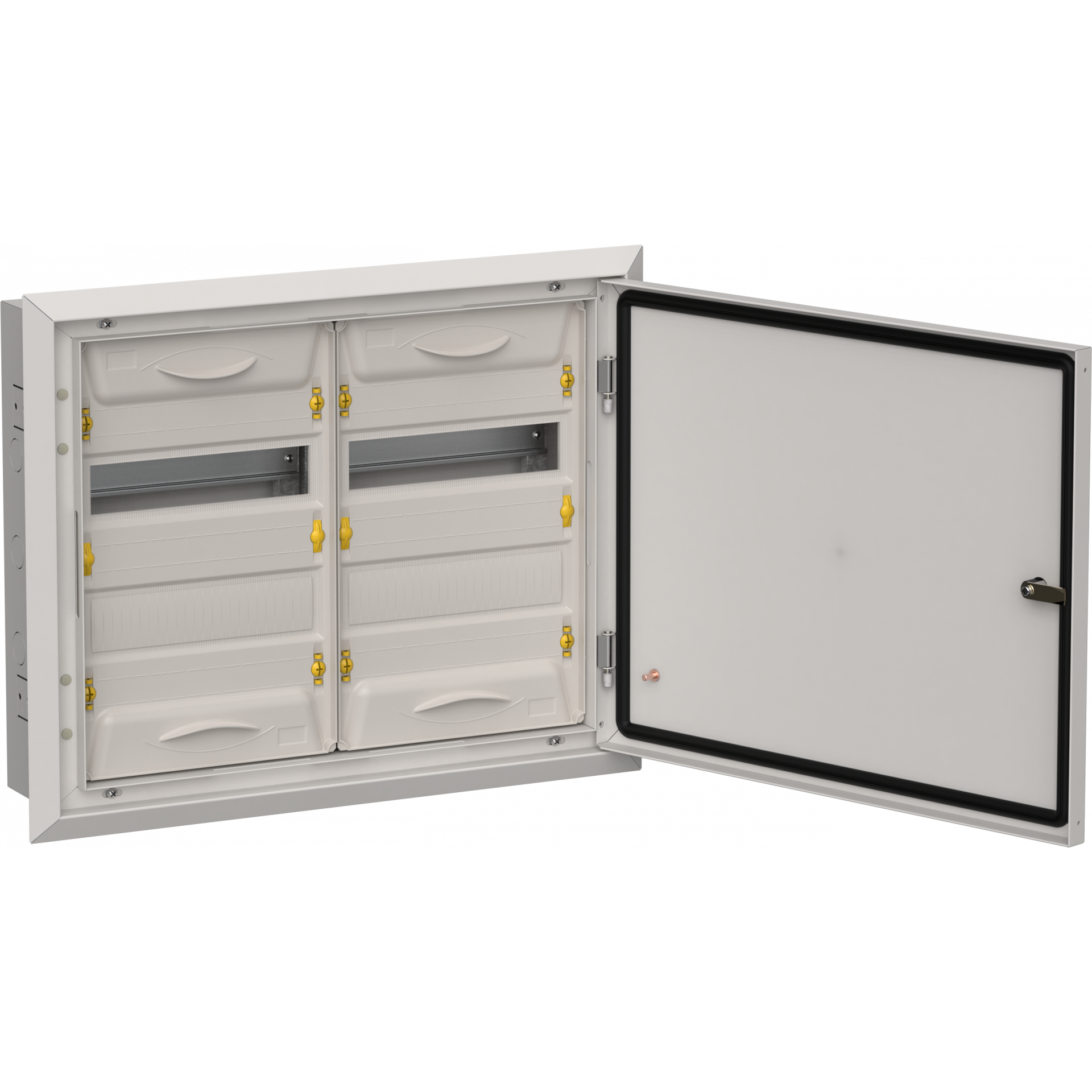TITAN 5 Корпус металлический ЩРв-48 (2х24) 505х625х130мм IP31 серый (одна дверь) IEK