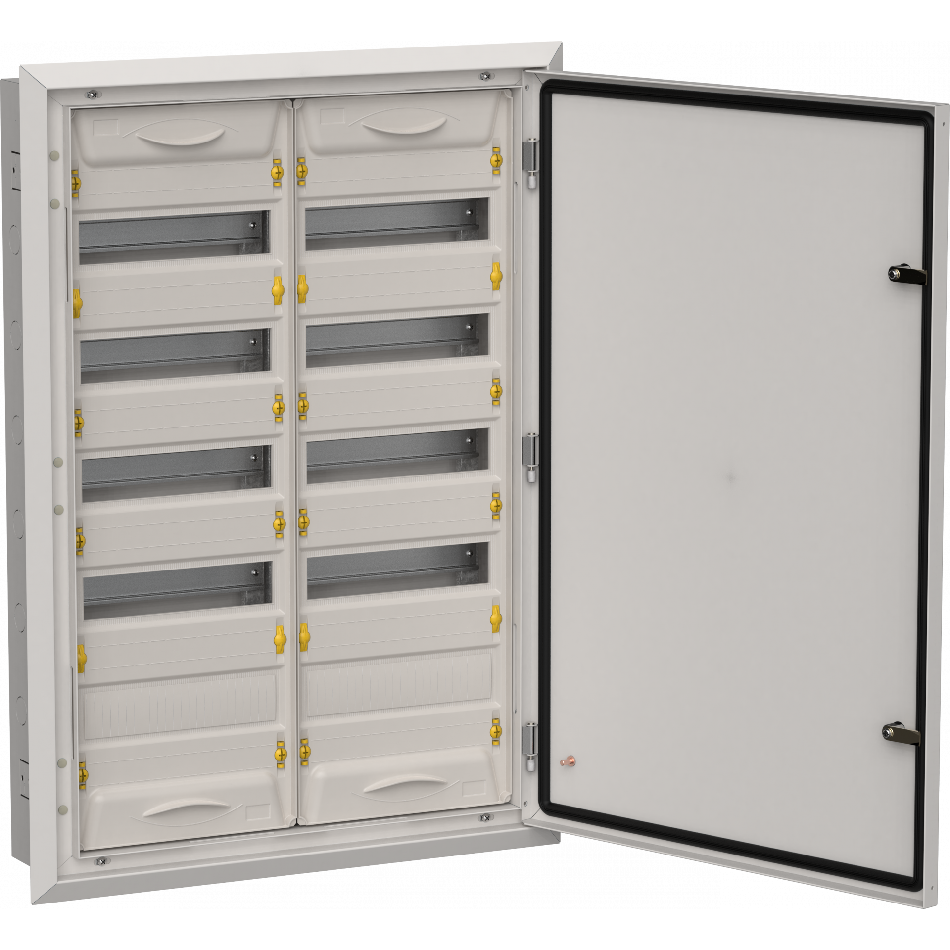 TITAN 5 Корпус металлический ЩРв-120 (2х60) 880х625х130мм IP31 серый (одна дверь) IEK