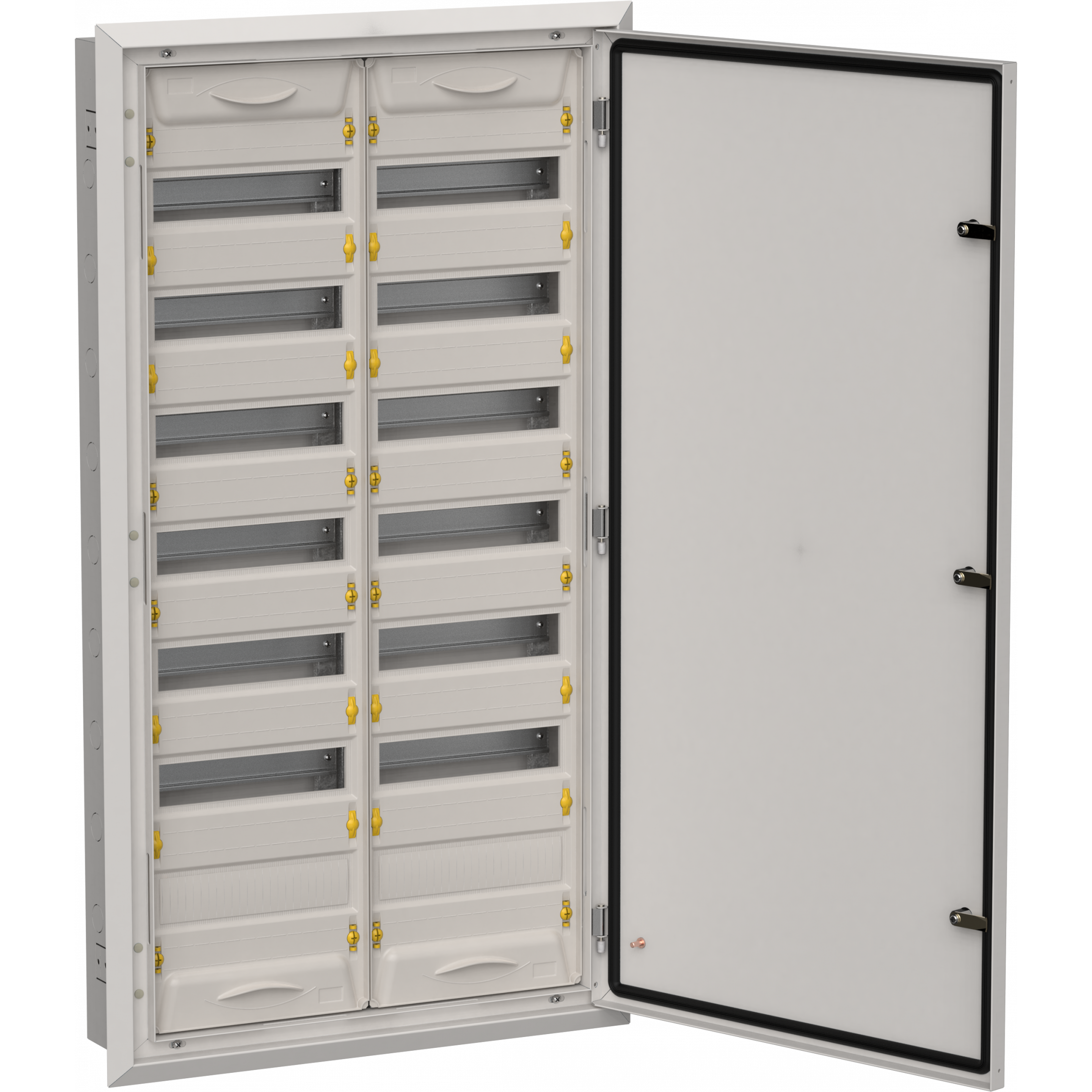 TITAN 5 Корпус металлический ЩРв-168 (2х84) 1130х625х130мм IP31 серый (одна дверь) IEK