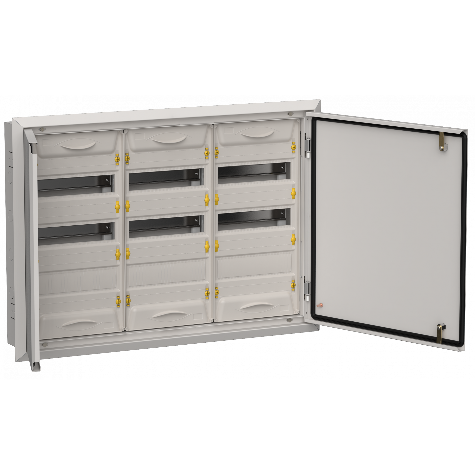 TITAN 5 Корпус металлический ЩРв-108 (3х36) 630х885х130мм IP31 серый (две двери) IEK