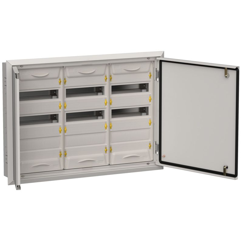 TITAN 5 Корпус металлический ЩРв-108 (3х36) 630х885х130мм IP31 серый (две двери) IEK