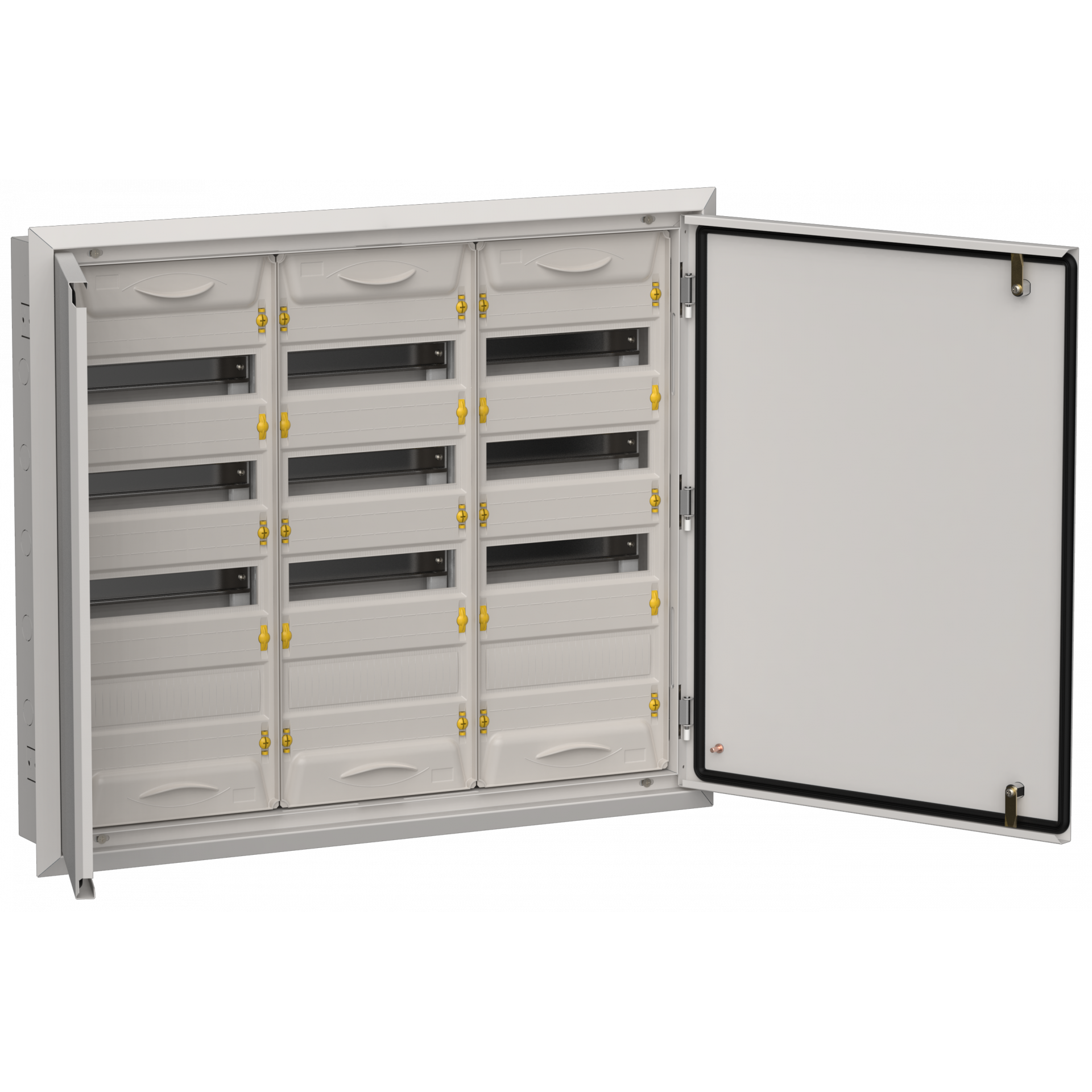TITAN 5 Корпус металлический ЩРв-144 (3х48) 755х885х130мм IP31 серый (две двери) IEK