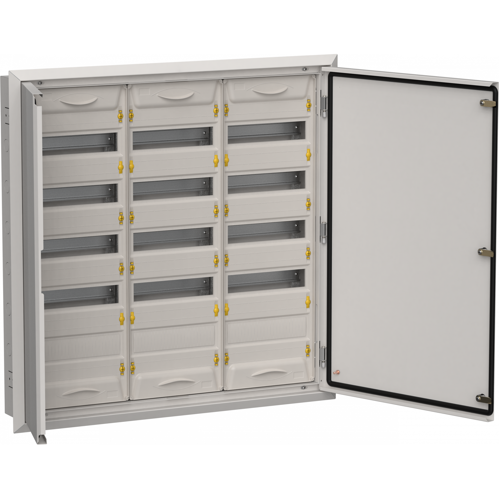 TITAN 5 Корпус металлический ЩРв-180 (3х60) 880х885х130мм IP31 серый (две двери) IEK